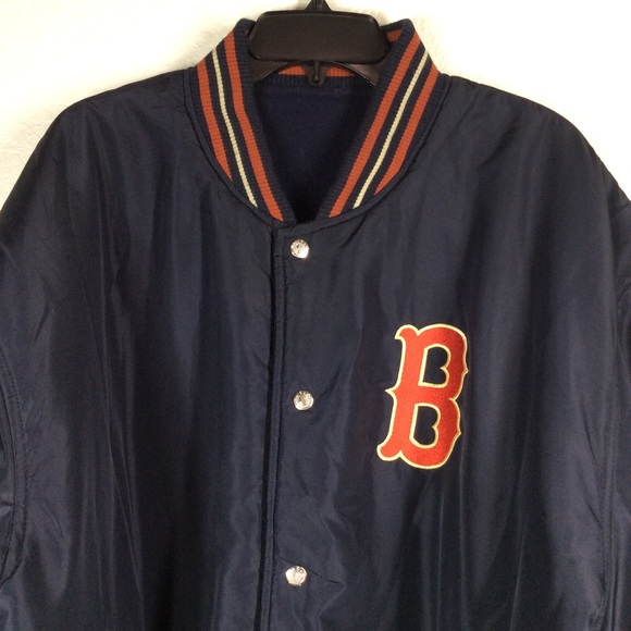 Word Series 1967 Boston Red Sox Reversible Button-Up Wool Blend Jacket - Picture 8 of 16